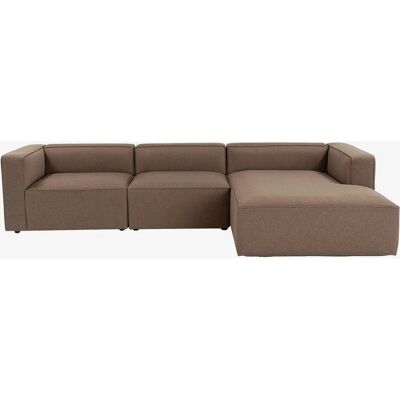 Homitis Noah Right Hjørnesofa - Brun - Sofa med chaiselong Homitis Noah Right Hjørnesofa - Brun - Sofa med chaiselong