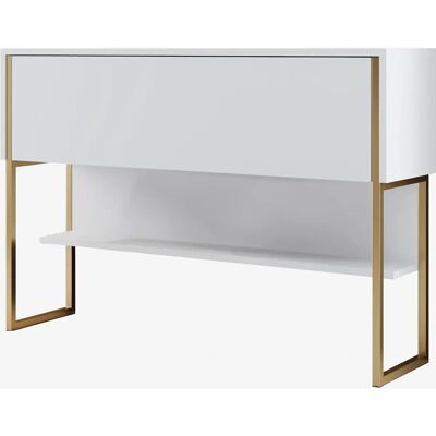 Hanah Home Unité de Vanity de Luxe - Or/Blanc - Meubles de salle de bain - Publicité Hanah Home Unité de Vanity de Luxe - Or/Blanc - Meubles de salle de bain - Publicité