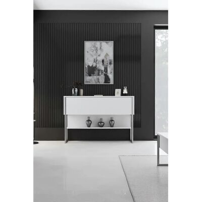 Hanah Home Luxe Waschtisch - Silber, Weiß - Waschtisch Hanah Home Luxe Waschtisch - Silber, Weiß - Waschtisch