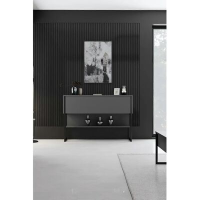 Hanah Home Vanity Luxe - Schwarz, Anthrazit - Möbel Hanah Home Vanity Luxe - Schwarz, Anthrazit - Möbel