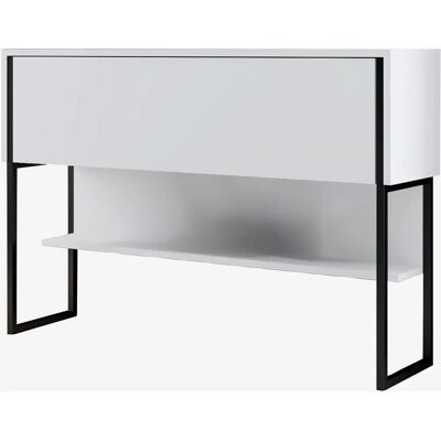 Hanah Home - Blatt Konsole - Weiß/Schwarz - 120x30x80 cm - Konsole Hanah Home - Blatt Konsole - Weiß/Schwarz - 120x30x80 cm - Konsole