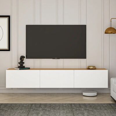 Hanah Home TV Bankweste - Weiß, Atlantische Kiefer - TV-Bank Hanah Home TV Bankweste - Weiß, Atlantische Kiefer - TV-Bank