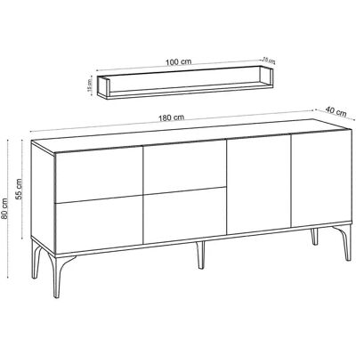 Hanah Home Stella - Console en travertin - Mobilier de salon - Publicité Hanah Home Stella - Console en travertin - Mobilier de salon - Publicité