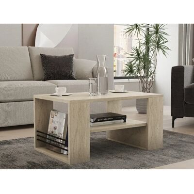 Hanah Home Iris Beigefarbener Couchtisch - Travertin Hanah Home Iris Beigefarbener Couchtisch - Travertin