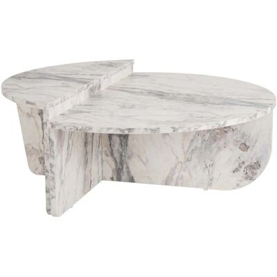 Hanah Home Table Basse Orion Marbre Freesia - Publicité Hanah Home Table Basse Orion Marbre Freesia - Publicité