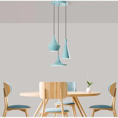 Lampadario turchese Opviq Tom - 3556 - Luce soggiorno Lampadario turchese Opviq Tom - 3556 - Luce soggiorno