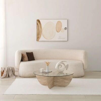 Homitis Sofabord Lily - Marmor-Runddesign - Couchtisch Homitis Sofabord Lily - Marmor-Runddesign - Couchtisch