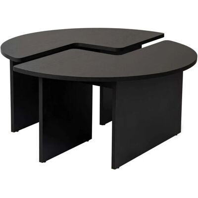 Hanah Home Moira Masă de Caféa Neagră - Coffee Table Hanah Home Moira Masă de Caféa Neagră - Coffee Table