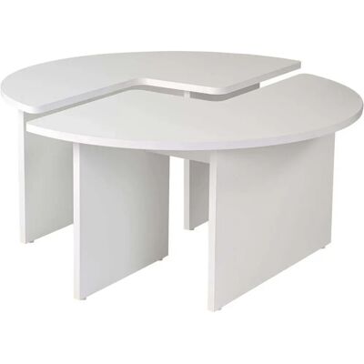 Hanah Home Masă de Cafea Moira Albă - Coffee Table Hanah Home Masă de Cafea Moira Albă - Coffee Table