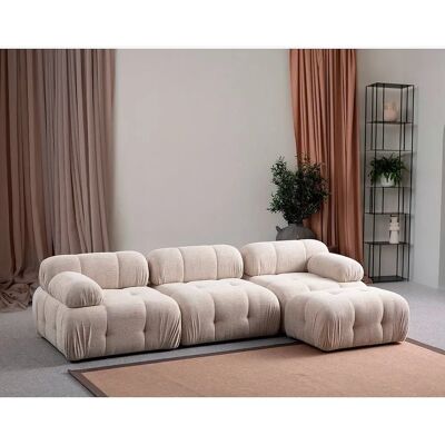 Hanah Home Muffin Kulmasohva 4 hengelle Beiget - Sohva Hanah Home Muffin Kulmasohva 4 hengelle Beiget - Sohva