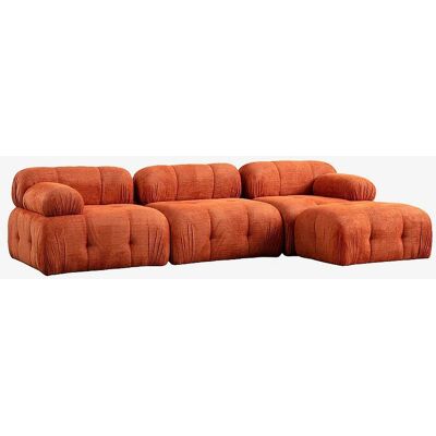 Hanah Home Muffin 4-Sitzer Ecksofa - Orange - Sofa mit Chaiselongue Hanah Home Muffin 4-Sitzer Ecksofa - Orange - Sofa mit Chaiselongue