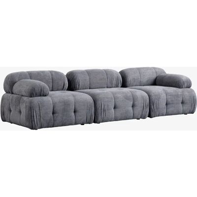 Hanah Home Muffin canapea 3 locuri - Gri - Mobilier pentru living Hanah Home Muffin canapea 3 locuri - Gri - Mobilier pentru living