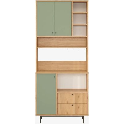 Homitis Cassia Grüner Küchenschrank - 88x205x35,5cm Homitis Cassia Grüner Küchenschrank - 88x205x35,5cm