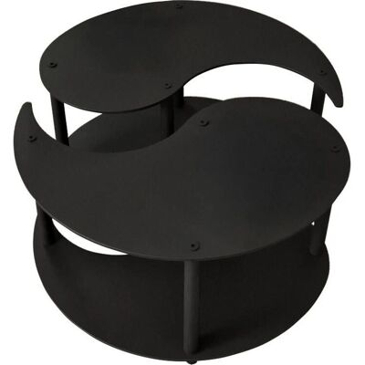 Hanah Home - Yin Yang Table 2 Set - Schwarz - Coffee table Hanah Home - Yin Yang Table 2 Set - Schwarz - Coffee table
