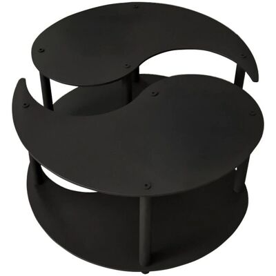 Hanah Home - Yin Yang Table 2 Set - Schwarz - Coffee table Hanah Home - Yin Yang Table 2 Set - Schwarz - Coffee table