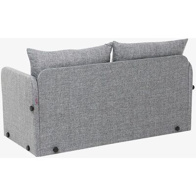 Hanah Home - Saga Large - Moderne, Lin, Gris - Canapé-Lit - Publicité Hanah Home - Saga Large - Moderne, Lin, Gris - Canapé-Lit - Publicité