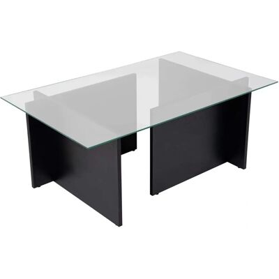 Hanah Home Vetrino Holz Schwarzer Couchtisch - Tisch Hanah Home Vetrino Holz Schwarzer Couchtisch - Tisch