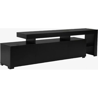 Hanah Home Beliz Meuble TV Noir - Mobilier TV - Publicité Hanah Home Beliz Meuble TV Noir - Mobilier TV - Publicité