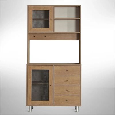 Hanah Home - Model Grano - Dulap multi-funcțional - Marón - Homeroom Hanah Home - Model Grano - Dulap multi-funcțional - Marón - Homeroom