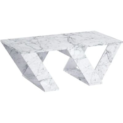 Hanah Home Pipra Masă de cafea - Marmură Carrara Hanah Home Pipra Masă de cafea - Marmură Carrara