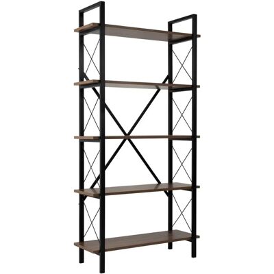Hanah Home Elysian Nussbaum Schwarz Bücherregal - Regal Hanah Home Elysian Nussbaum Schwarz Bücherregal - Regal
