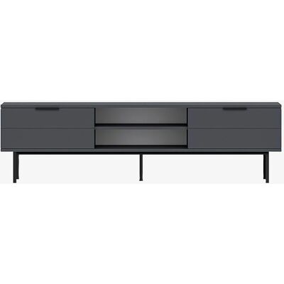 Hanah Home - suport TV - Gri - Depozitare media - Design modern Hanah Home - suport TV - Gri - Depozitare media - Design modern