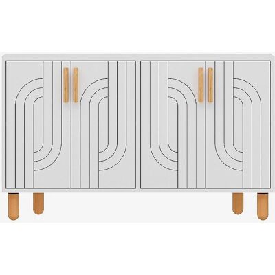 Hanah Home - Skænk Rodney - Hvid - Skænke & sideboards Hanah Home - Skænk Rodney - Hvid - Skænke & sideboards