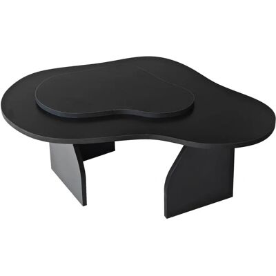 Hanah Home Melted Schwarzer Couchtisch - Beistelltisch Hanah Home Melted Schwarzer Couchtisch - Beistelltisch