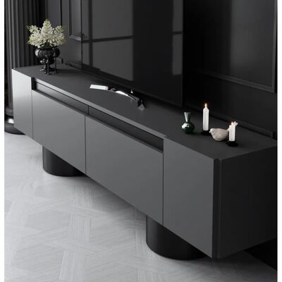 Skye Decor - Bohem Black - 180 x 50 x 30 cm - TV-Ständer Skye Decor - Bohem Black - 180 x 50 x 30 cm - TV-Ständer