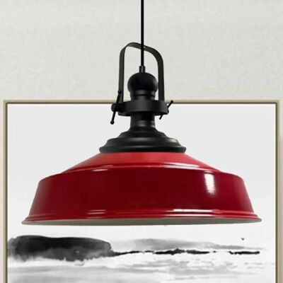 Asletl Vintage Pendellampe - Metall, 41cm, E27, Verstellbares Kabel Asletl Vintage Pendellampe - Metall, 41cm, E27, Verstellbares Kabel