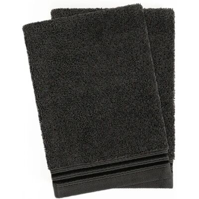 HAMMETEX - Waschlappen 2er-Set - Anthrazit - washcloths HAMMETEX - Waschlappen 2er-Set - Anthrazit - washcloths