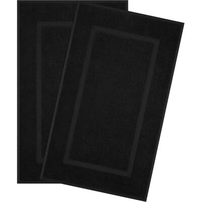 HAMMETEX Hotelmatte - 2 Stück, 51x86 cm, schwarz - Badvorleger HAMMETEX Hotelmatte - 2 Stück, 51x86 cm, schwarz - Badvorleger