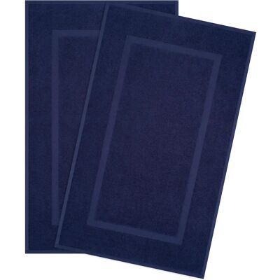 HAMMETEX Hotelmatte - 2 Stück, 51x86cm, dunkelblau, 5mm dick Badmatte HAMMETEX Hotelmatte - 2 Stück, 51x86cm, dunkelblau, 5mm dick Badmatte