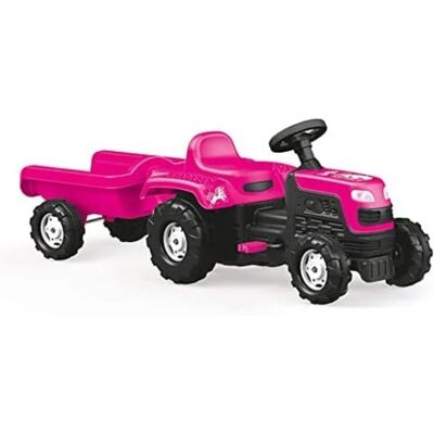 Tracteur enfant Dolu Licorne - Rose - Avec remorque - Publicité Tracteur enfant Dolu Licorne - Rose - Avec remorque - Publicité