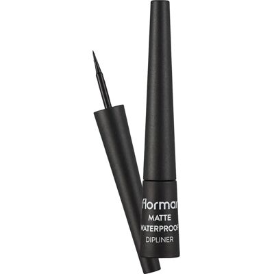 Delineador de ojos negro impermeable mate Flormar - Eyeliner Delineador de ojos negro impermeable mate Flormar - Eyeliner