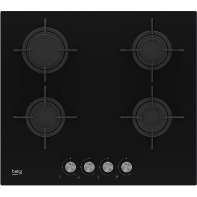 Beko HILG64221S - Noir - Plaque de cuisson à gaz - Publicité Beko HILG64221S - Noir - Plaque de cuisson à gaz - Publicité