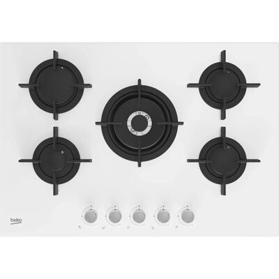 Beko HILW75222SW - Bianco - Piano cottura a gas Beko HILW75222SW - Bianco - Piano cottura a gas