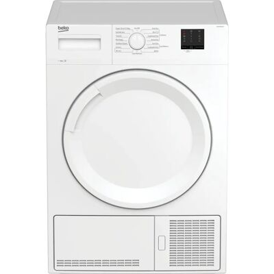 Beko DTKCE90021W - White Condenser Dryer - Sensor & Timed Programs Beko DTKCE90021W - White Condenser Dryer - Sensor & Timed Programs