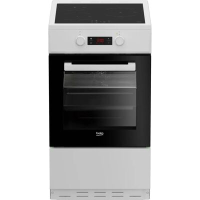Beko FSM58301WC - Noir, Blanc - Cuisinière indépendante - Publicité Beko FSM58301WC - Noir, Blanc - Cuisinière indépendante - Publicité