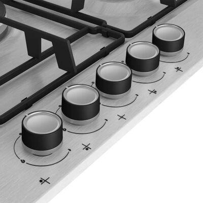 Beko HIAW75224SXE - Inox - Piano cottura a gas Beko HIAW75224SXE - Inox - Piano cottura a gas