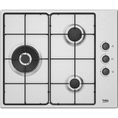 Beko HIGG 63113 SX - Acciaio inox - Piano cottura a gas Beko HIGG 63113 SX - Acciaio inox - Piano cottura a gas