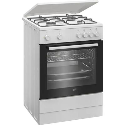 Beko FBM6202W - Wit - Vrijstaand fornuis 60cm Beko FBM6202W - Wit - Vrijstaand fornuis 60cm