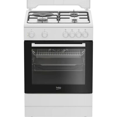 Beko FBS63031WCS Cuisinière électrique autonome - Four multifonction - Publicité Beko FBS63031WCS Cuisinière électrique autonome - Four multifonction - Publicité