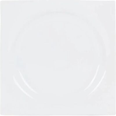 Bigbuy Home Assiette Plate Zen Porcelaine Blanche - Assiette Plate Bigbuy Home Assiette Plate Zen Porcelaine Blanche - Assiette Plate