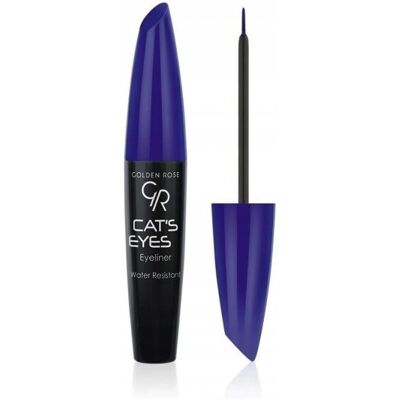 Eyeliner Bleu Waterproof Cats Eyes de Golden Rose - Publicité Eyeliner Bleu Waterproof Cats Eyes de Golden Rose - Publicité