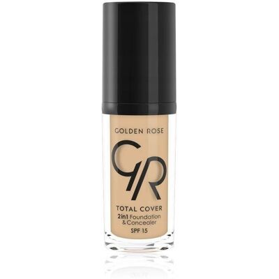 GOLDEN ROSE - Total Cover N11 Nude - 2-in-1 - Nude - Foundation GOLDEN ROSE - Total Cover N11 Nude - 2-in-1 - Nude - Foundation