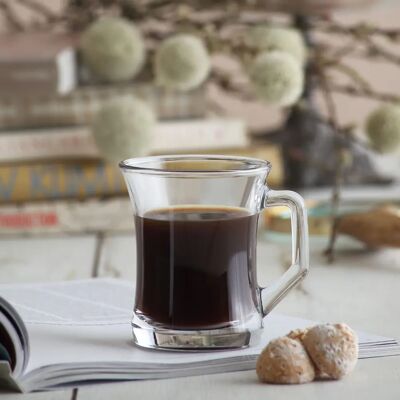 Set de 6 Tasses à Café en Verre LAV Zen+ - 225ml - Publicité Set de 6 Tasses à Café en Verre LAV Zen+ - 225ml - Publicité