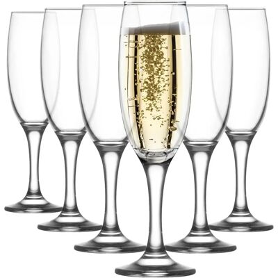 Verres à Champagne Lav Empire - Ensemble de 6 - Élégant et Polyvalent 220mL - Publicité Verres à Champagne Lav Empire - Ensemble de 6 - Élégant et Polyvalent 220mL - Publicité
