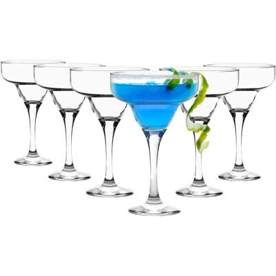 LAV Misket Margarita Glasses - 6x 295ml Clear Set LAV Misket Margarita Glasses - 6x 295ml Clear Set