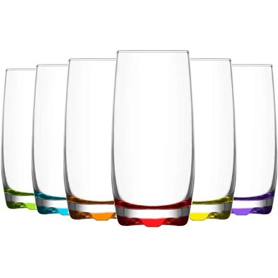 LAV Verres Highball - Base colorée - 390 cc - Publicité LAV Verres Highball - Base colorée - 390 cc - Publicité